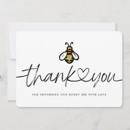 Moderne Honey Bee Baby Dusche Dankeskarte