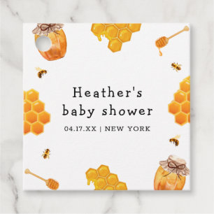 Moderne Honey Bumblebee Frame Baby Dusche Geschenkanhänger
