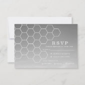 Moderne Honeycomb | UAWG | RSVP Karte (Vorderseite)