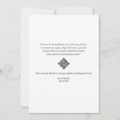 Moderne Honeymoon Fund Foto Couples Dusche Einladung (Rückseite)