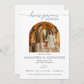 Moderne Honeymoon Fund Foto Couples Dusche Einladung (Vorne/Hinten)