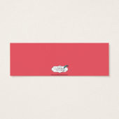 Moderne Honeysuckle Pink Zickzack Brautgetränke Ti (Rückseite)