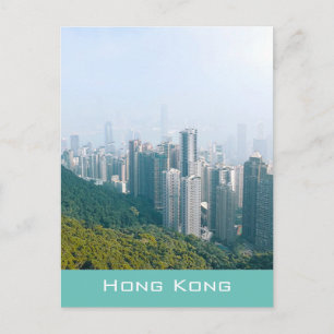 Moderne Hong Kong Victoria's Peak Reise Postkarte