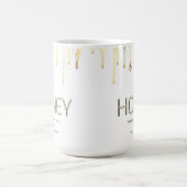 Moderne Honigbienen-Tasse Goldtropfen Honigbiene Kaffeetasse (Mittel)