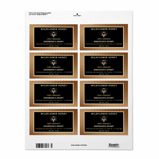 Moderne Honigwabenjarbe (Vorne)