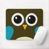 Moderne Hoot-Eule-Mauspad Mousepad (Mit Mouse)