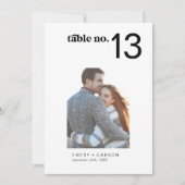 Moderne Horiz- und Vertikal-Foto-Hochzeitsstimmung Einladung (Vorderseite)