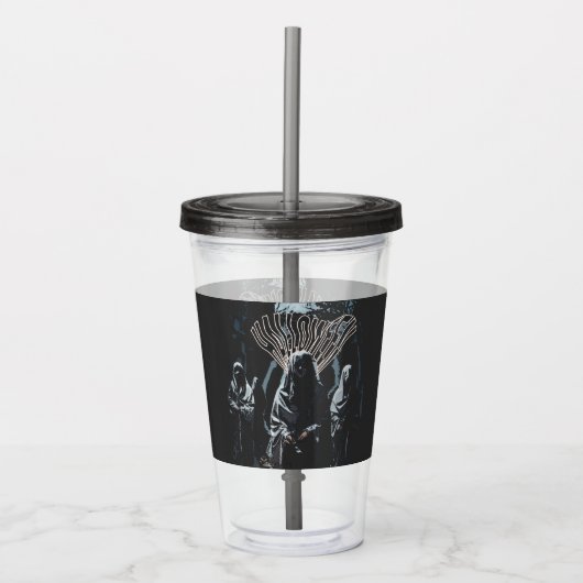 Moderne Horror von Beängstigendem Halloween Acryltrinkbecher (Vorderseite)