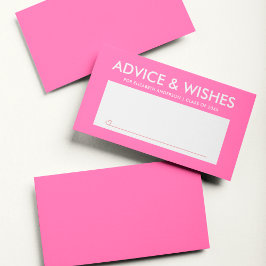 Moderne, Hot-Pink-Graduate Student Graduation Part Hinweiskarte