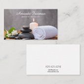 Moderne Hot Stones Message Therapy Visitenkarte (Vorne/Hinten)