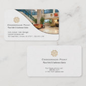 Moderne Hotellobby Visitenkarte (Vorne/Hinten)