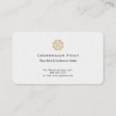 Moderne Hotellobby Visitenkarte (Rückseite)