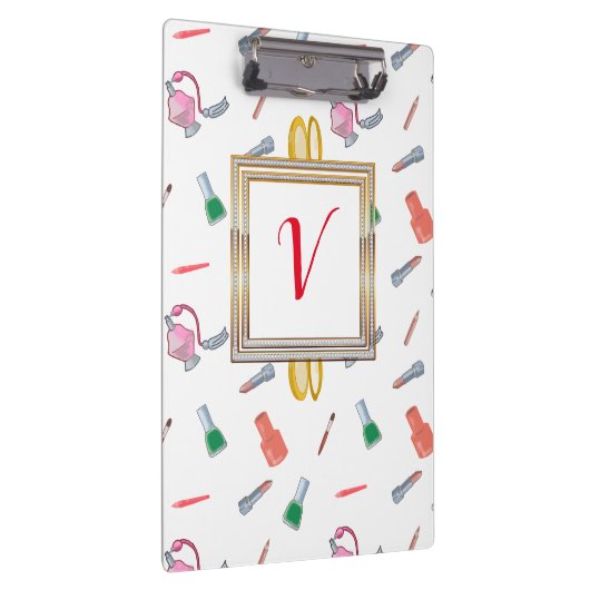 Moderne Hübsch Red Chic Girly Klemmbrett (Rechts)