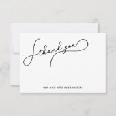 Moderne Hübsche Drehbücher und Imitats Gold Dots V Dankeskarte (Vorderseite)