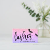 Moderne hübsche, gürtelglänzende, ombre Glitzer La Visitenkarte (Stehend Vorderseite)