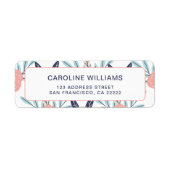 Moderne Hübsche Niedliche Blume Rücksendeadresse (Vorne)