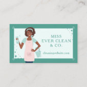 Moderne Hübsche Reinigung und Haushaltshilfe für F Visitenkarte (Vorderseite)
