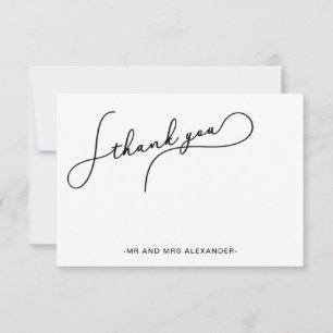 Moderne hübsche Schrift und falsche Goldpunkte Dan Dankeskarte