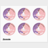 Moderne Hübsche Süßbäckerei aus Liebe Runder Aufkleber (Blatt)