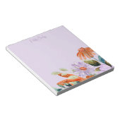 Moderne Hübsche Wildblume floral Notizblock (angewinkelt)