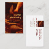 Moderne Hufschmiedschmiede Visitenkarte (Vorne/Hinten)