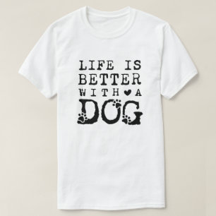 Moderne Hund Haustier Zitat Foto Vorlage T-Shirt