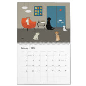 Moderne Hunde aus dem Mittelalter Kalender (Feb 2026)