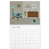Moderne Hunde aus dem Mittelalter Kalender (Jan 2027)