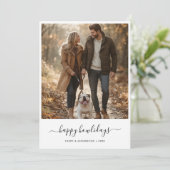 Moderne Hunde Foto Weihnachten glückliche Feiertag (Stehend Vorderseite)