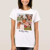 Moderne Hunde-Mama für Haustiere - FotoCollage mit T-Shirt (Vorderseite)
