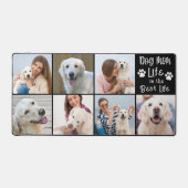 Moderne Hunde Mama Leben 7 FotoCollage Farbe Schreibtischunterlage (Vorderseite)