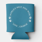 Moderne Hunde Mama Personalisiertes Niedliches Fot Dosenkühler (Rückseite)