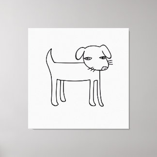moderne Hundeillustration Leinwanddruck