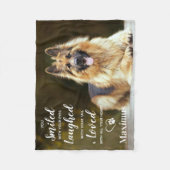 Moderne Hundelokassage für Personalisiertes Foto Fleecedecke (Vorderseite)