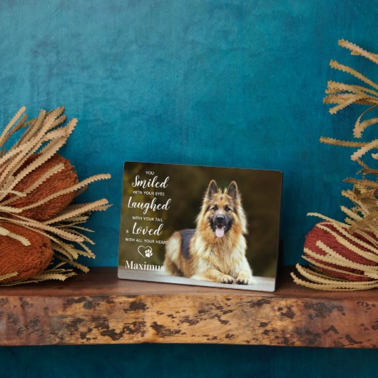 Moderne Hundelokassage für Personalisiertes Foto Fotoplatte (Seite)