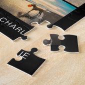 Moderne Hundemutter Süße Hunde Schwarze Tier-Fotoc Puzzle (Seite)