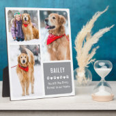 Moderne Hundespeicherung Keepake Pet FotoCollage Fotoplatte (Seite)