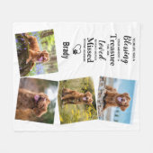 Moderne Hundfoto-Sammlung zur Erinnerung an Hausti Fleecedecke (Vorderseite (Horizontal))