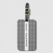 Moderne Hunds Tooth Gepäckanhänger (Vorderseite Vertikal)