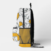 Moderne Hütte Daisy Art Muster Bedruckter Rucksack (Rechts)