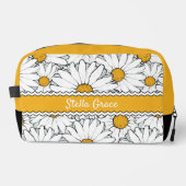 Moderne Hütte Daisy Art Muster Waschbeutel (Vorderseite)