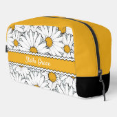 Moderne Hütte Daisy Art Muster Waschbeutel (Rechte Ecke)