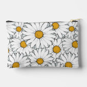 Moderne Hütte Daisy Art Muster Zubehörtasche (Rückseite)