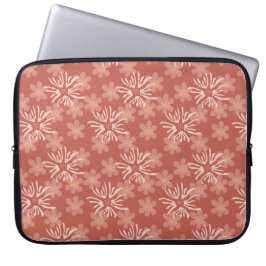 Moderne Hütte Floral - Soft Terracotta Palette Laptopschutzhülle