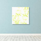 Moderne Hydrangea-Leinwand Leinwanddruck (Insitu (Holzboden))