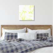 Moderne Hydrangea-Leinwand Leinwanddruck (Insitu (Schlafzimmer))