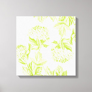 Moderne Hydrangea-Leinwand Leinwanddruck