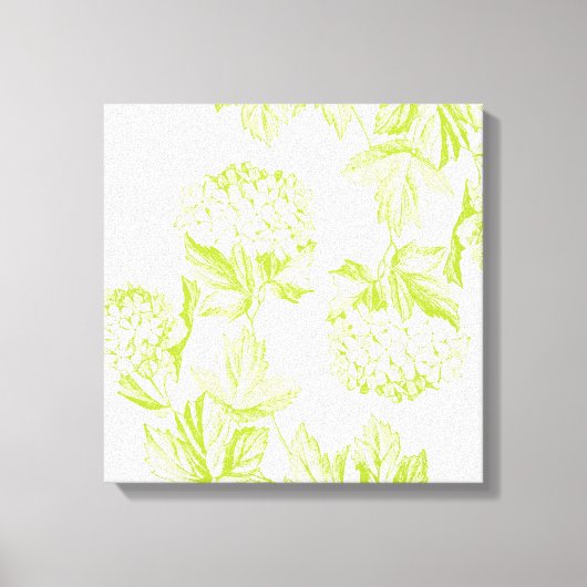 Moderne Hydrangea-Leinwand Leinwanddruck (Vorderseite)
