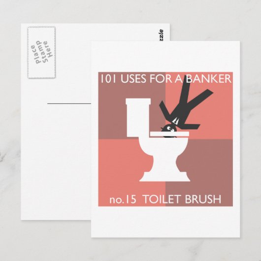 moderne Hygiene Postkarte (Vorne/Hinten)