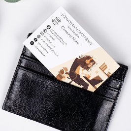 Moderne I-Girl-Arbeit Visitenkarte